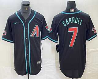 Men's Arizona Diamondbacks #7 Corbin Carroll Black 2024 Stitched Cool Base Nike Jersey,We sell and wholesale Men's Arizona Diamondbacks #7 Corbin Carroll Black 2024 Stitched Cool Base Nike Jersey on line form chian!